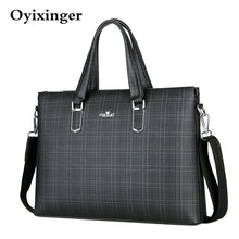 Load image into Gallery viewer, Men Leather Laptop Briefcase Bag