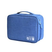 Load image into Gallery viewer, Solid Digital Bags Hard Disk Case Bag Packing Organizers Travel Accessories Power Bank Mobile Phone Sorting Pouch Zip Items Gear