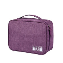 Load image into Gallery viewer, Solid Digital Bags Hard Disk Case Bag Packing Organizers Travel Accessories Power Bank Mobile Phone Sorting Pouch Zip Items Gear