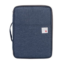 Load image into Gallery viewer, Multi-functional A4 Document Bags Filing Pouch Portable Waterproof Oxford Cloth Organized Tote For Notebooks Pens Computer Stuff