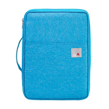Load image into Gallery viewer, Multi-functional A4 Document Bags Filing Pouch Portable Waterproof Oxford Cloth Organized Tote For Notebooks Pens Computer Stuff