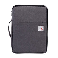 Load image into Gallery viewer, Multi-functional A4 Document Bags Filing Pouch Portable Waterproof Oxford Cloth Organized Tote For Notebooks Pens Computer Stuff