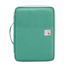 Load image into Gallery viewer, Multi-functional A4 Document Bags Filing Pouch Portable Waterproof Oxford Cloth Organized Tote For Notebooks Pens Computer Stuff