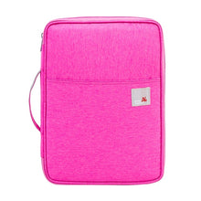 Load image into Gallery viewer, Multi-functional A4 Document Bags Filing Pouch Portable Waterproof Oxford Cloth Organized Tote For Notebooks Pens Computer Stuff