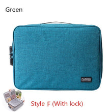 Load image into Gallery viewer, Big Capacity Document Organizer Insert Handbag Travel Bag Pouch ID Credit Card Wallet Cash Holder Organizer Case Box Accessories