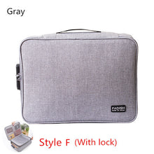 Load image into Gallery viewer, Big Capacity Document Organizer Insert Handbag Travel Bag Pouch ID Credit Card Wallet Cash Holder Organizer Case Box Accessories