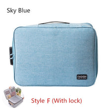 Load image into Gallery viewer, Big Capacity Document Organizer Insert Handbag Travel Bag Pouch ID Credit Card Wallet Cash Holder Organizer Case Box Accessories