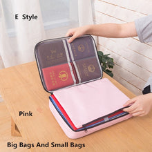Load image into Gallery viewer, Big Capacity Document Organizer Insert Handbag Travel Bag Pouch ID Credit Card Wallet Cash Holder Organizer Case Box Accessories