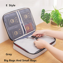 Load image into Gallery viewer, Big Capacity Document Organizer Insert Handbag Travel Bag Pouch ID Credit Card Wallet Cash Holder Organizer Case Box Accessories