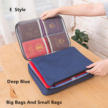 Load image into Gallery viewer, Big Capacity Document Organizer Insert Handbag Travel Bag Pouch ID Credit Card Wallet Cash Holder Organizer Case Box Accessories