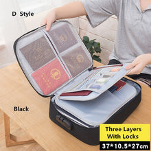 Load image into Gallery viewer, Big Capacity Document Organizer Insert Handbag Travel Bag Pouch ID Credit Card Wallet Cash Holder Organizer Case Box Accessories
