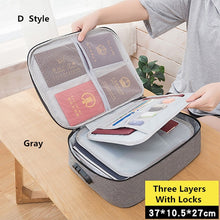 Load image into Gallery viewer, Big Capacity Document Organizer Insert Handbag Travel Bag Pouch ID Credit Card Wallet Cash Holder Organizer Case Box Accessories