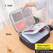 Load image into Gallery viewer, Big Capacity Document Organizer Insert Handbag Travel Bag Pouch ID Credit Card Wallet Cash Holder Organizer Case Box Accessories