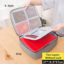 Load image into Gallery viewer, Big Capacity Document Organizer Insert Handbag Travel Bag Pouch ID Credit Card Wallet Cash Holder Organizer Case Box Accessories