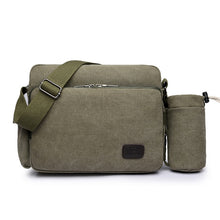 Load image into Gallery viewer, Scione Canvas Multifunction Messenger Shoulder Bag Solid Briefcases Suitcase Card Pocket For Men Women Office Outdoor Travel Bag