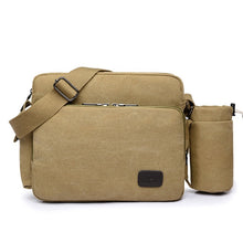 Load image into Gallery viewer, Scione Canvas Multifunction Messenger Shoulder Bag Solid Briefcases Suitcase Card Pocket For Men Women Office Outdoor Travel Bag