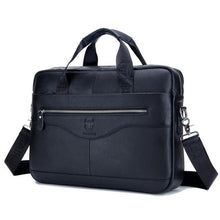 Load image into Gallery viewer, Men Briefcases Lawyer Genuine Leather Handbag Vintage Laptop Briefcase Male Computer Shoulder Bags Casual Men's Bag Documents