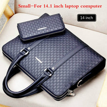 Load image into Gallery viewer, Double Layers Men's Leather Business Briefcase
