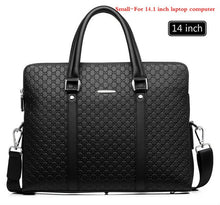 Load image into Gallery viewer, Double Layers Men's Leather Business Briefcase