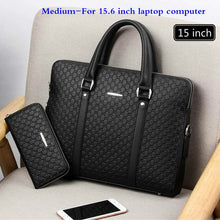Load image into Gallery viewer, Double Layers Men's Leather Business Briefcase