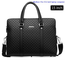 Load image into Gallery viewer, Double Layers Men's Leather Business Briefcase
