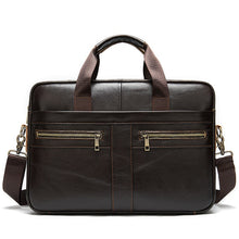 Load image into Gallery viewer, WETSTAL Business Men's Briefcases Men's Bag Genuine Leather Messenger Bags Laptop Bag Leather Briefcase Office Bags for Men 2019