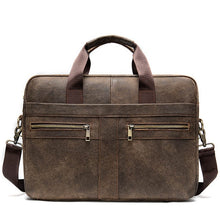 Load image into Gallery viewer, WETSTAL Business Men's Briefcases Men's Bag Genuine Leather Messenger Bags Laptop Bag Leather Briefcase Office Bags for Men 2019