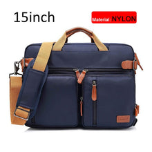 Load image into Gallery viewer, 17 Inch Convertible Briefcase Men Business Handbag Messenger Bag Casual Laptop Multifunctional Travel Bags For Male Big XA161ZC