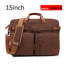 Load image into Gallery viewer, 17 Inch Convertible Briefcase Men Business Handbag Messenger Bag Casual Laptop Multifunctional Travel Bags For Male Big XA161ZC