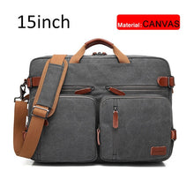 Load image into Gallery viewer, 17 Inch Convertible Briefcase Men Business Handbag Messenger Bag Casual Laptop Multifunctional Travel Bags For Male Big XA161ZC