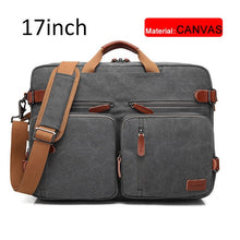 Load image into Gallery viewer, 17 Inch Convertible Briefcase Men Business Handbag Messenger Bag Casual Laptop Multifunctional Travel Bags For Male Big XA161ZC