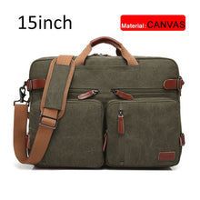 Load image into Gallery viewer, 17 Inch Convertible Briefcase Men Business Handbag Messenger Bag Casual Laptop Multifunctional Travel Bags For Male Big XA161ZC