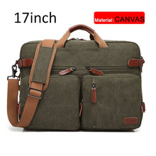 Load image into Gallery viewer, 17 Inch Convertible Briefcase Men Business Handbag Messenger Bag Casual Laptop Multifunctional Travel Bags For Male Big XA161ZC