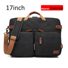Load image into Gallery viewer, 17 Inch Convertible Briefcase Men Business Handbag Messenger Bag Casual Laptop Multifunctional Travel Bags For Male Big XA161ZC