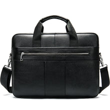 Load image into Gallery viewer, WESTAL men's briefcase bag men's genuine leather laptop bag business tote for document office portable laptop shoulder bag  8523