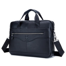 Load image into Gallery viewer, Genuine leather men's Briefcase vintage business computer bag fashion messenger bags man shoulder bag postman male Handbags