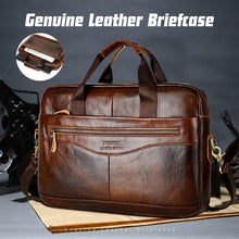 Load image into Gallery viewer, Men's Cowhide Leather Briefcase