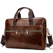 Load image into Gallery viewer, WESTAL Bag men's Genuine Leather briefcase Male man laptop bag natural Leather for men Messenger bags men's briefcases 2019