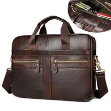Load image into Gallery viewer, WESTAL Bag men's Genuine Leather briefcase Male man laptop bag natural Leather for men Messenger bags men's briefcases 2019