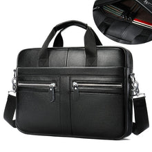 Load image into Gallery viewer, WESTAL Bag men's Genuine Leather briefcase Male man laptop bag natural Leather for men Messenger bags men's briefcases 2019